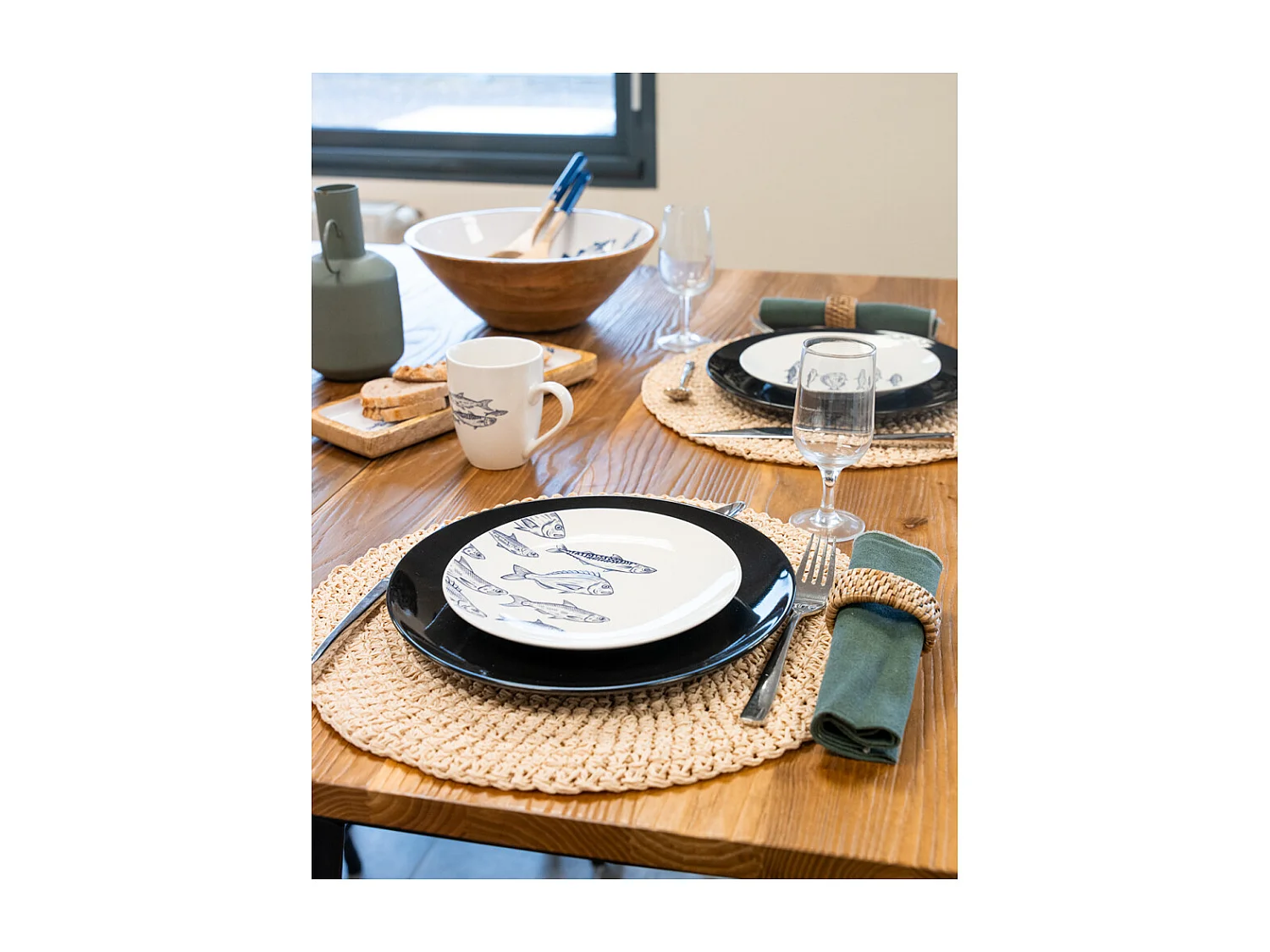 Tischset aus Papierseil (6-stück)