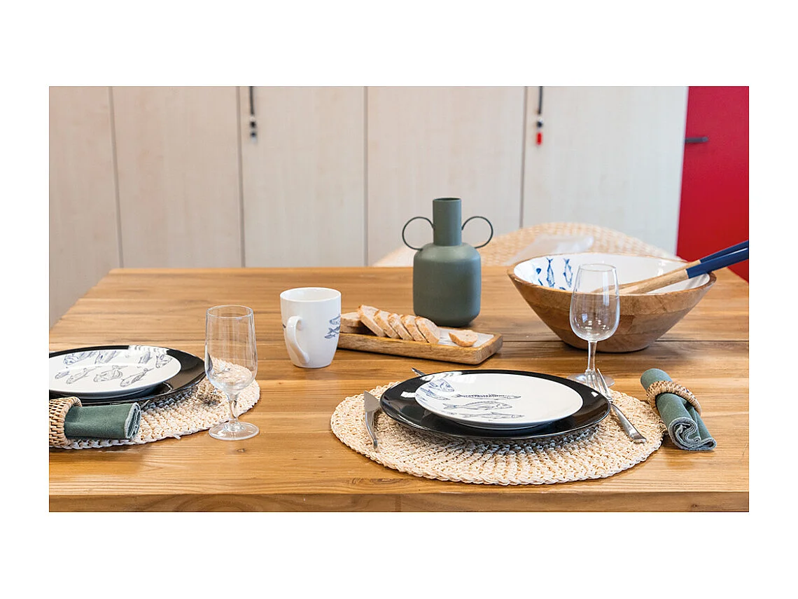 Tovaglietta di carta con cordoncino (set da 6)