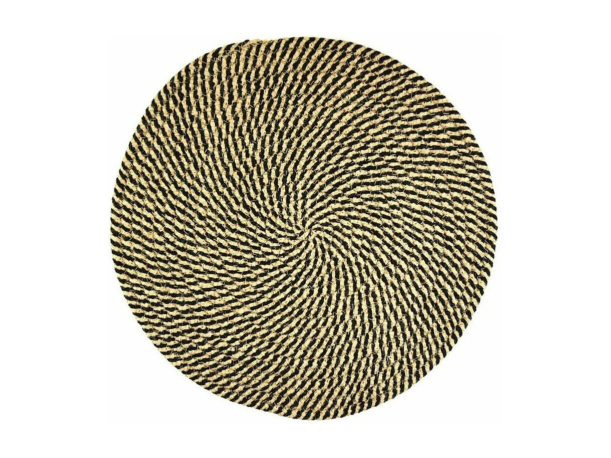 Set de table rond en jute naturelle (Lot de 6)