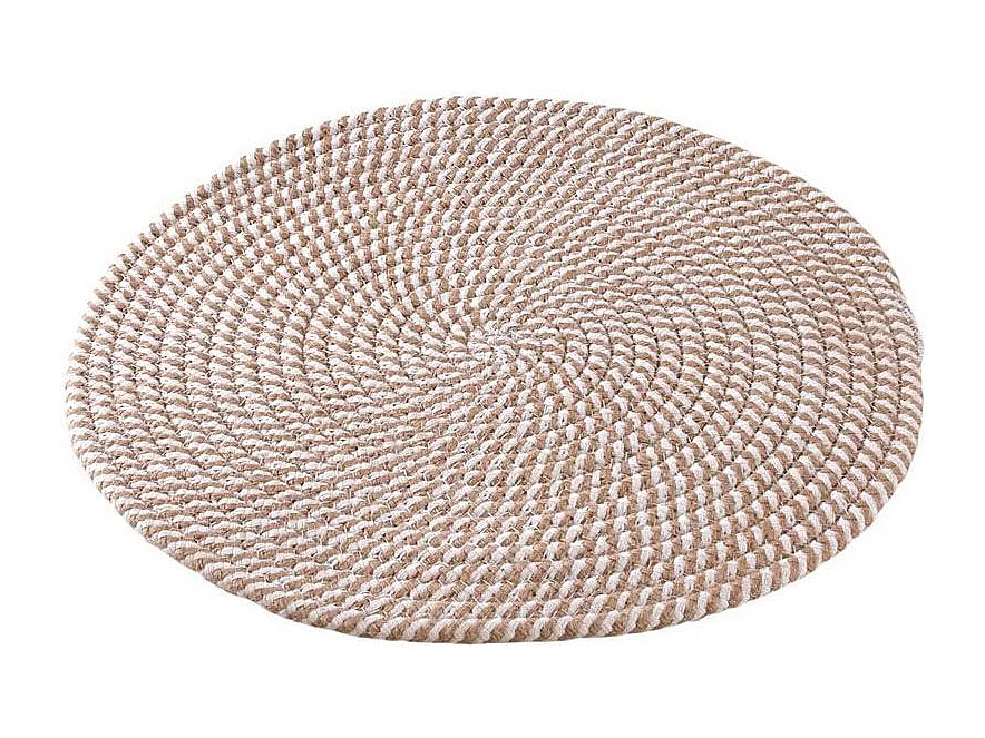 Set de table rond en jute (Lot de 6)