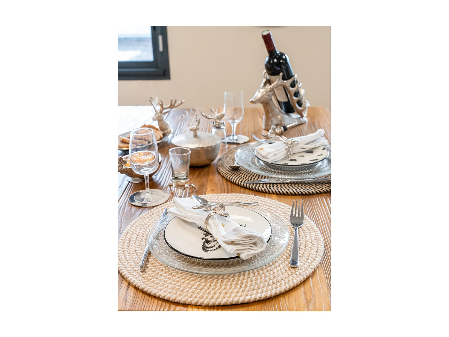 Rundes Tischset aus Jute (6er-Pack)