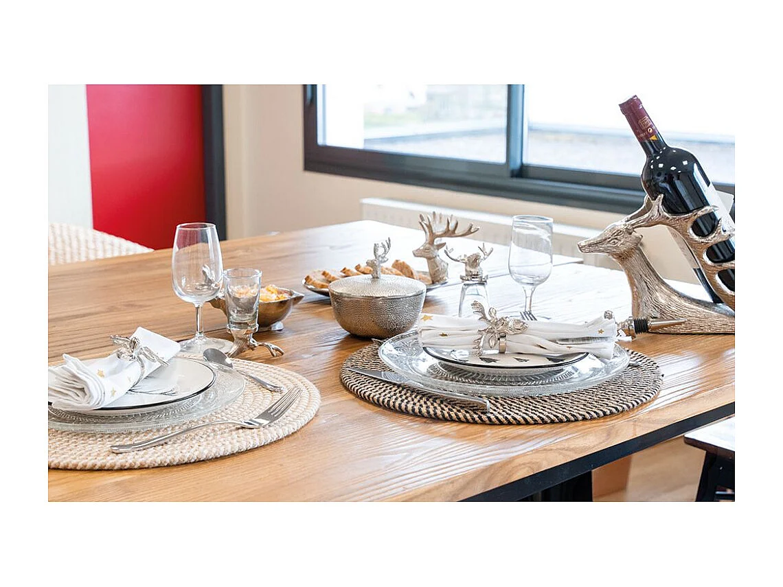 Rundes Tischset aus Jute (6er-Pack)