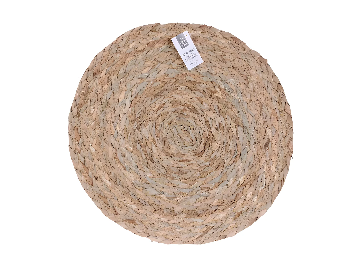 Set de Table Tressé "Jonc de Mer" 38cm Naturel