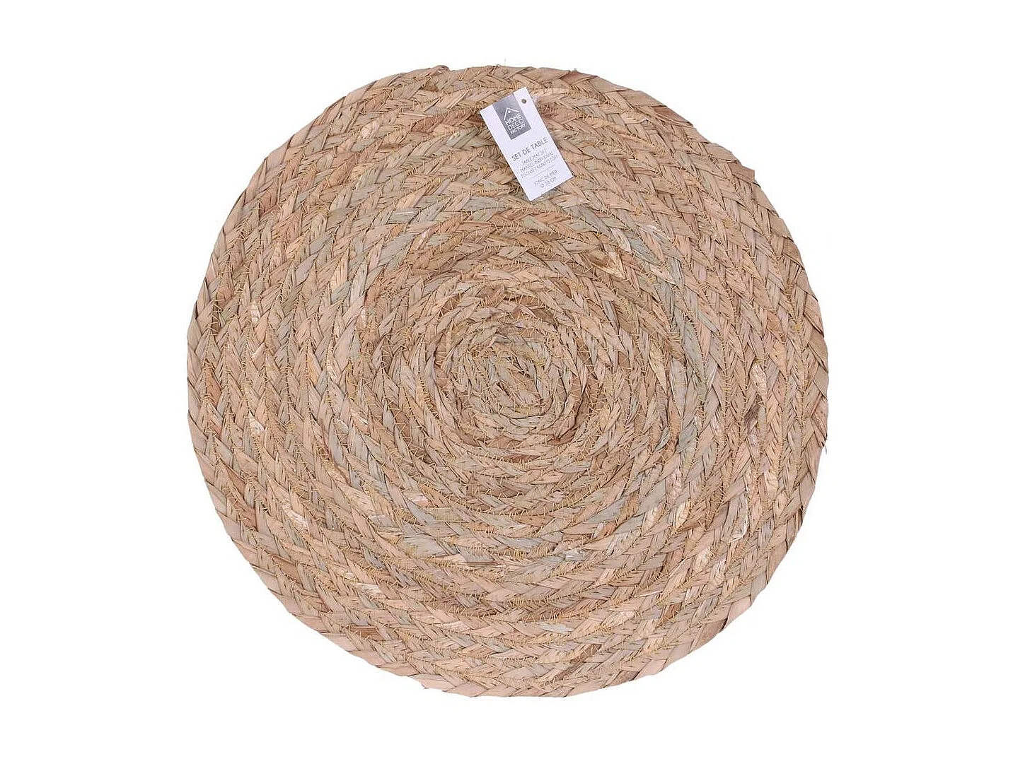 Set de Table Tressé "Jonc de Mer" 38cm Naturel