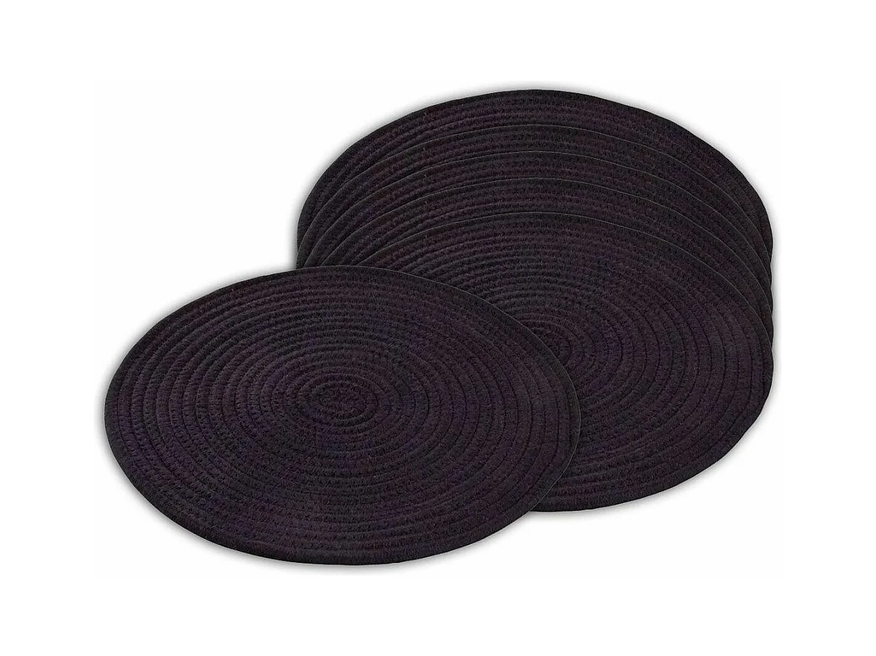 Tovaglietta 38 cm (Set di 6) Nero