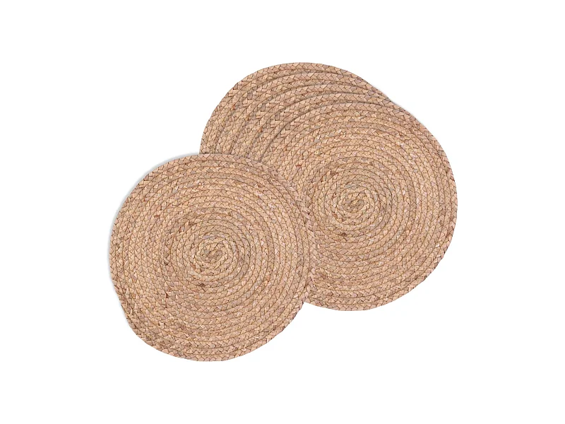 Set de table en jonc de mer tressé Lot de 6