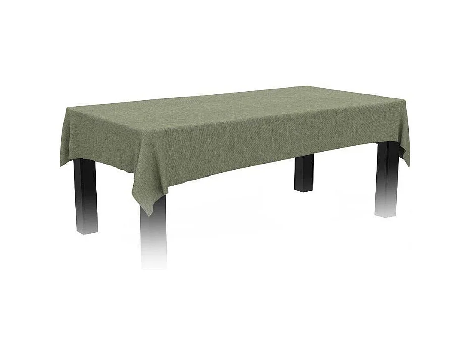 Rechteckige Tischdecke in wasserfestem Leinenoptik 260 x 170 cm