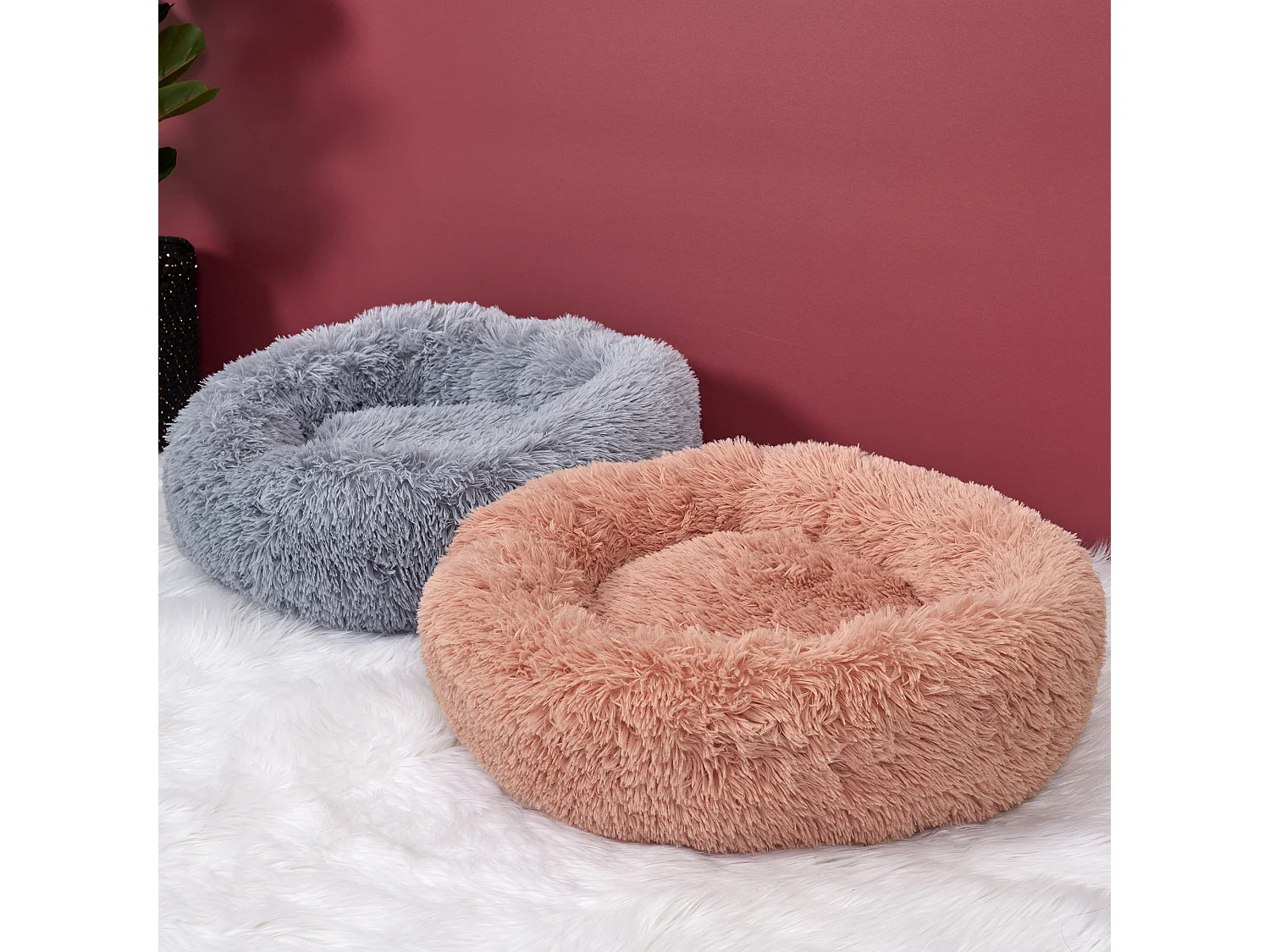 Coussin Lit Apaisant Chat Gris 60 Cm Gris