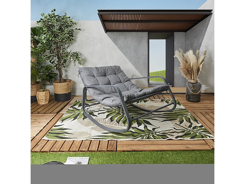 Fauteuil A Bascule Miami Gris