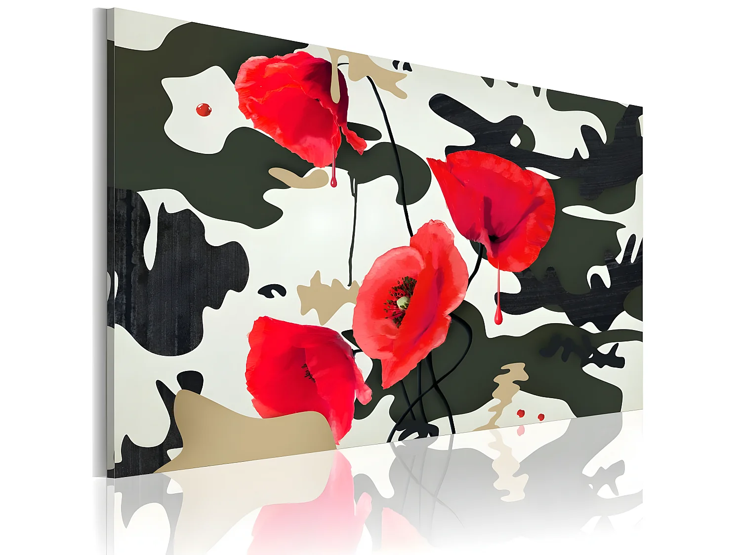 Tableau - Peinture de guerre 120x80 cm