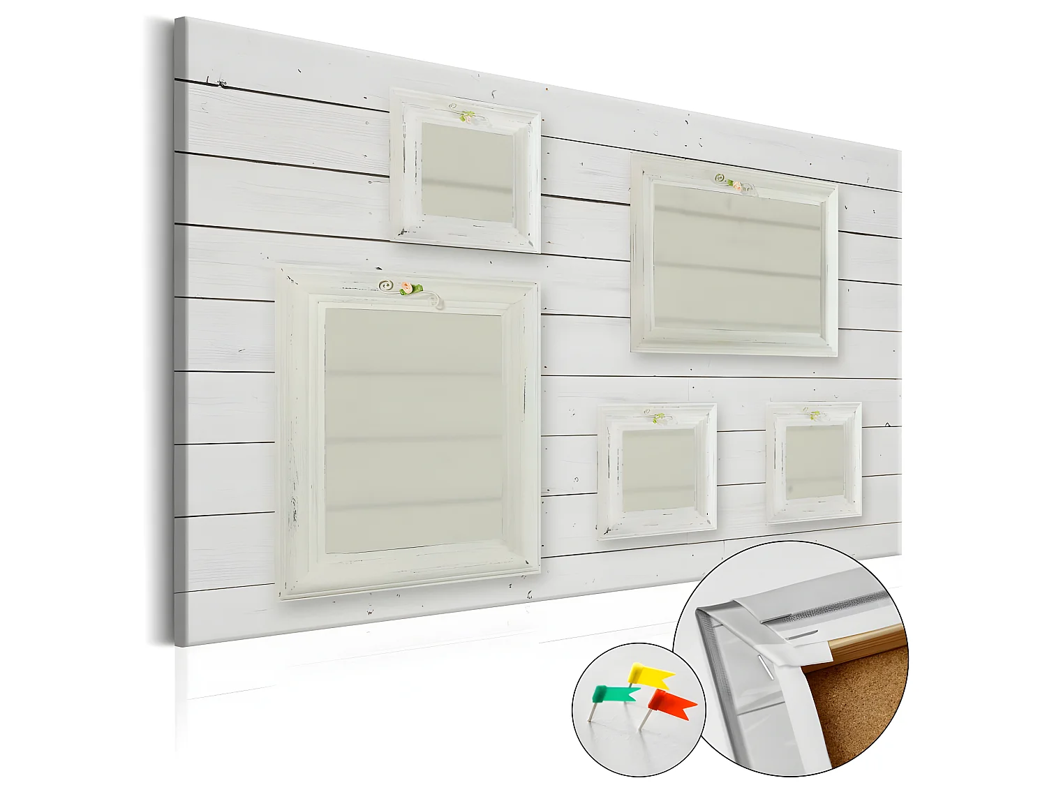 Tableau en liège - Tableau en liège: galerie photos vintage 60x40 cm