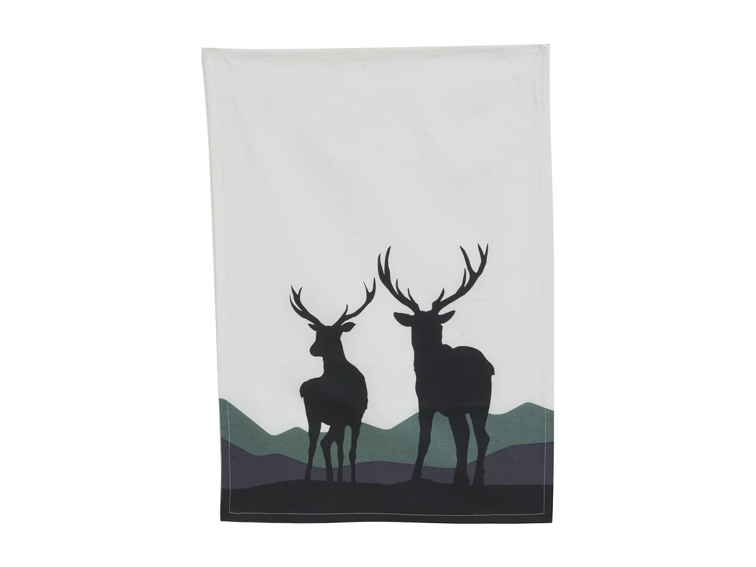 Torchon 100% coton Cerfs