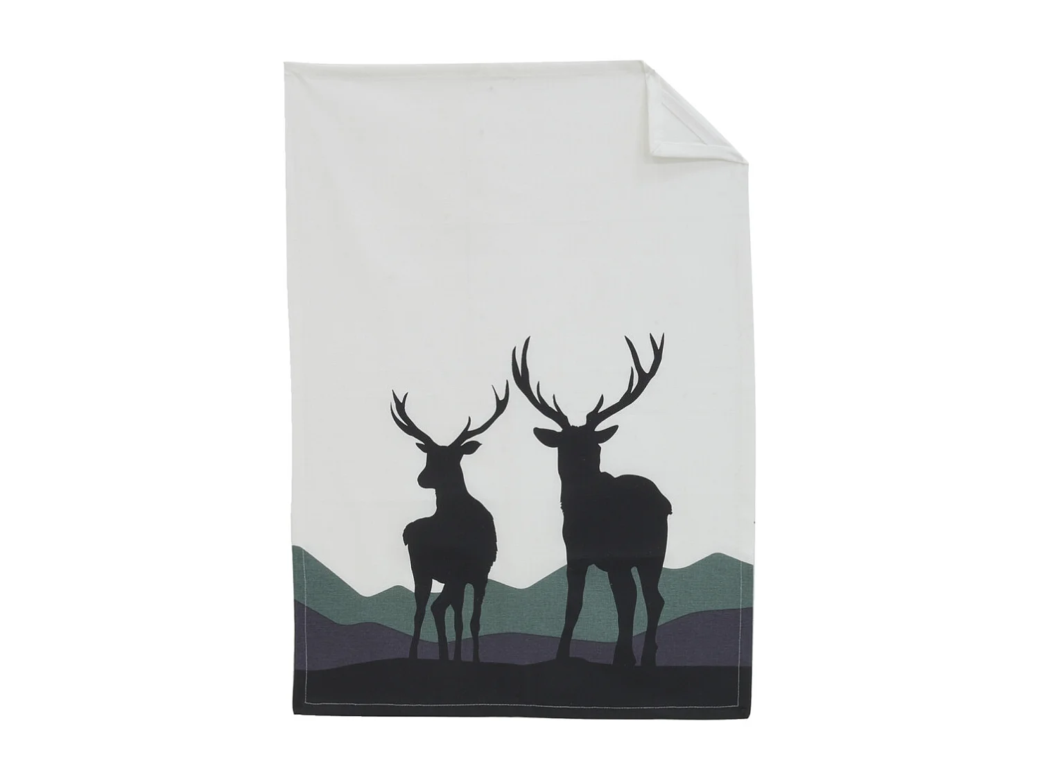 Torchon 100% coton Cerfs