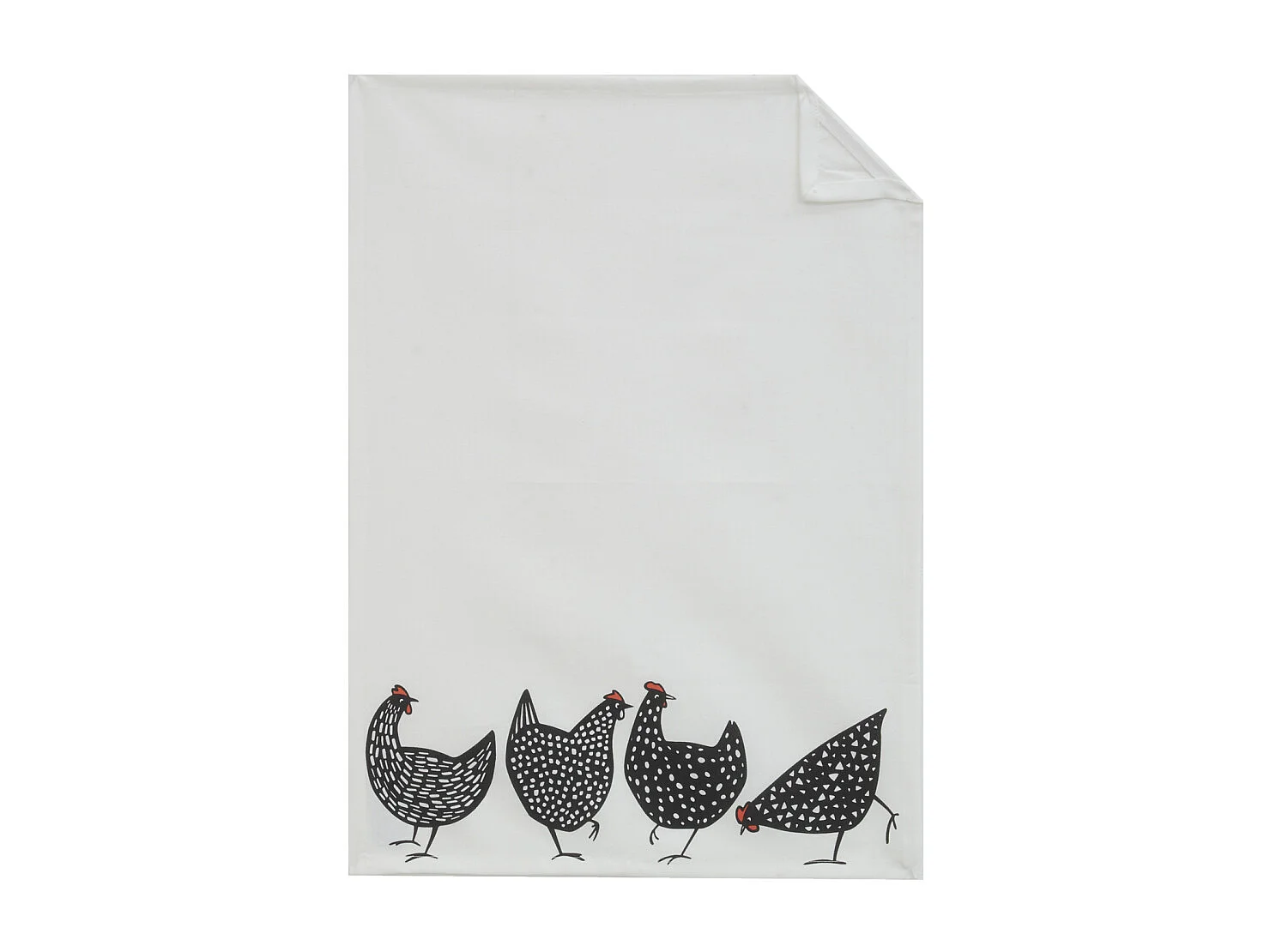 Torchon 100% coton Cocottes