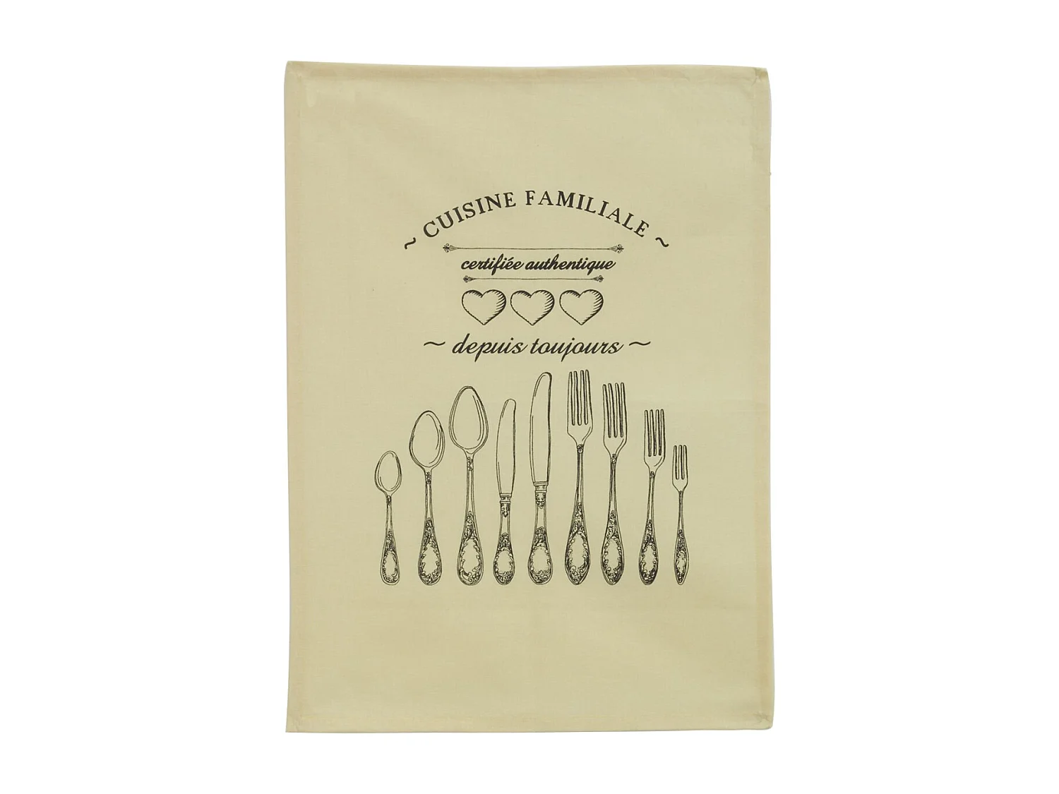 Torchon 100% coton Cuisine familiale