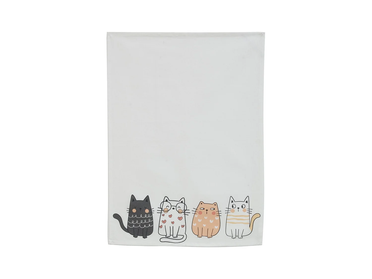 Torchon 100% coton Chats mignons