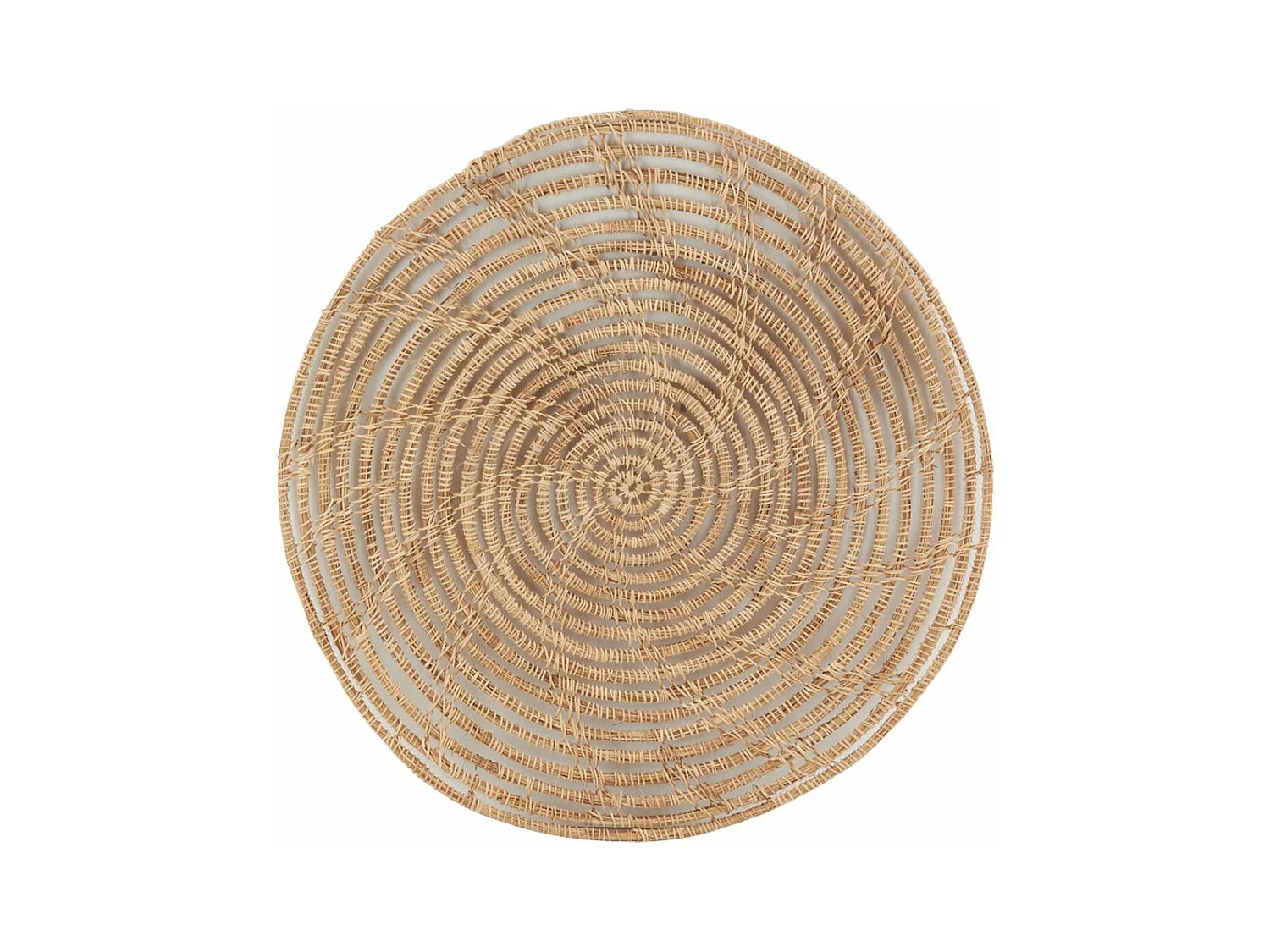 Sets de table ronds en palmier naturel (Lot de 6)