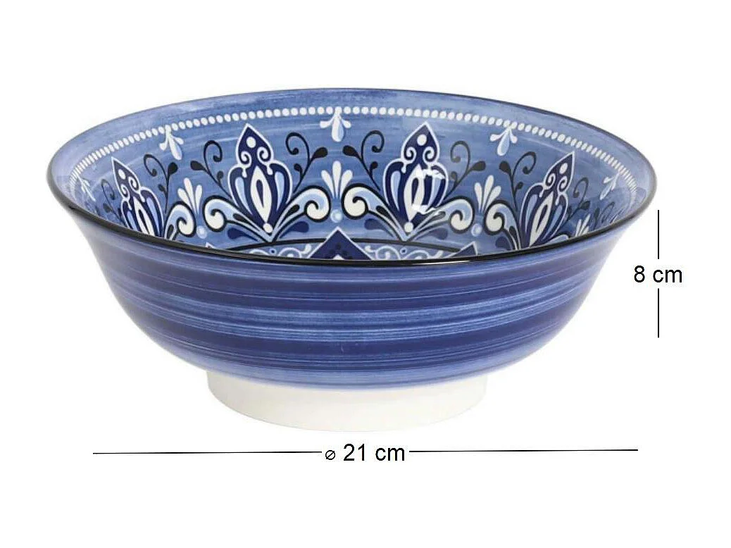 Saladier Jaipur Bleu D21cm A1/m8 Bleu