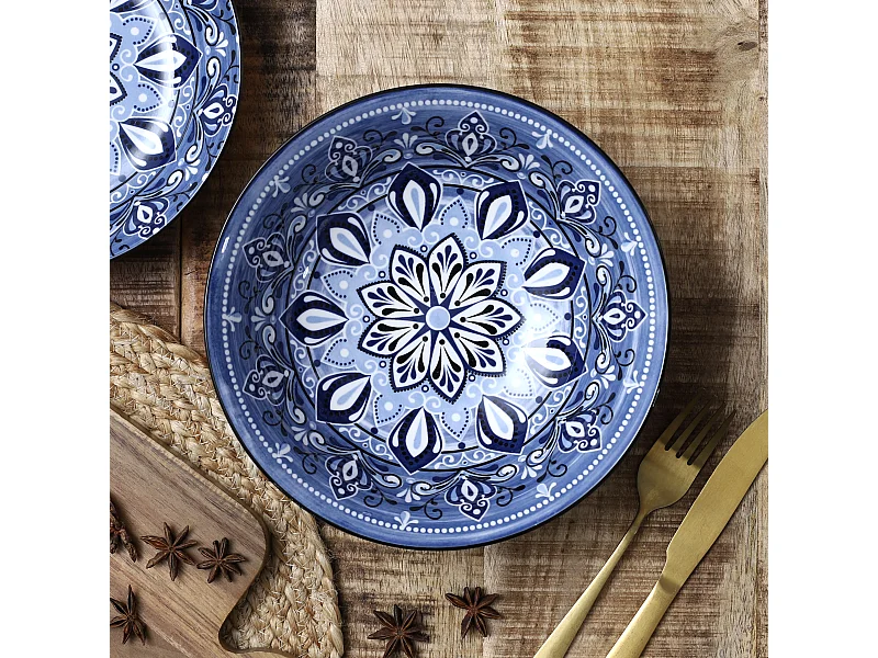 Saladier Jaipur Bleu D21cm A1/m8 Bleu