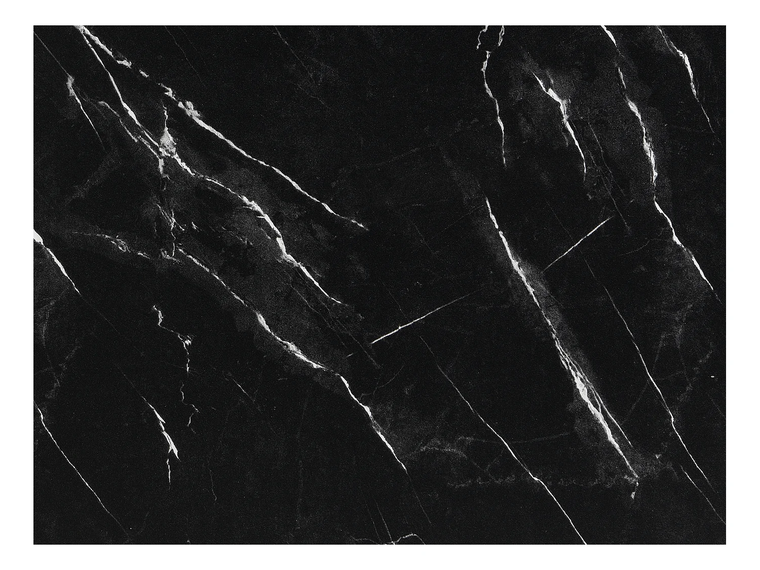 Couchtisch mit 2 Schubladen - MDF - Marmor-Optik Schwarz - ANTRIM von Pascal Morabito