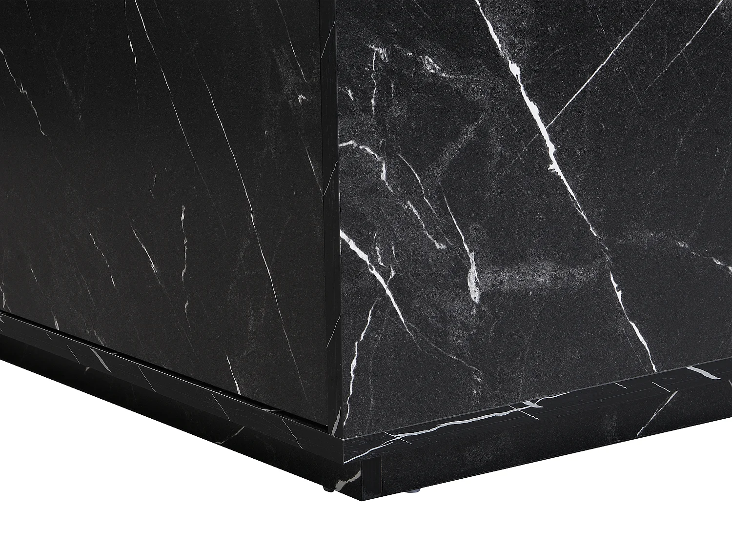 Mesa de centro con 2 cajones de MDF - Efecto mármol negro - ANTRIM de Pascal Morabito