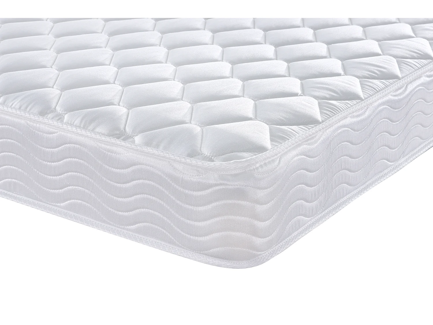 Ensemble 160 x 200 cm cadre à lattes + matelas ressorts et mémoire de forme ép.15cm - WOLKENLOS de YSMÉE