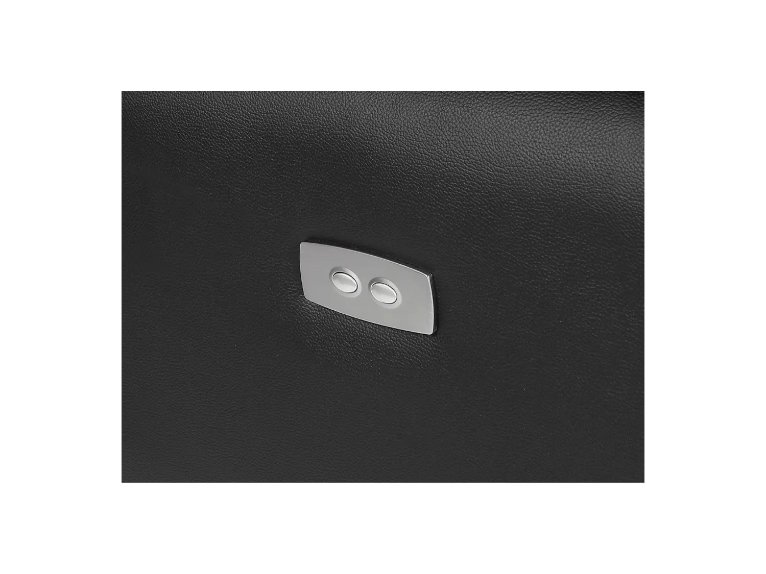 Hjørnesofa med elektrisk recliner i læder SITIA - Sort - Højre hjørne