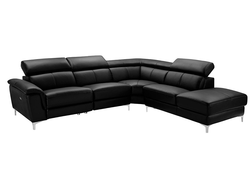 Sofá rinconero relax de piel ángulo derecho SITIA