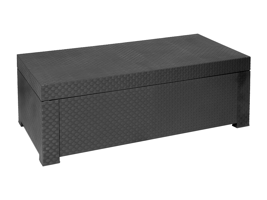 Auflagenbox Kissentruhe - 117 x 63 x 43 cm - Anthrazit - SOPHIE II