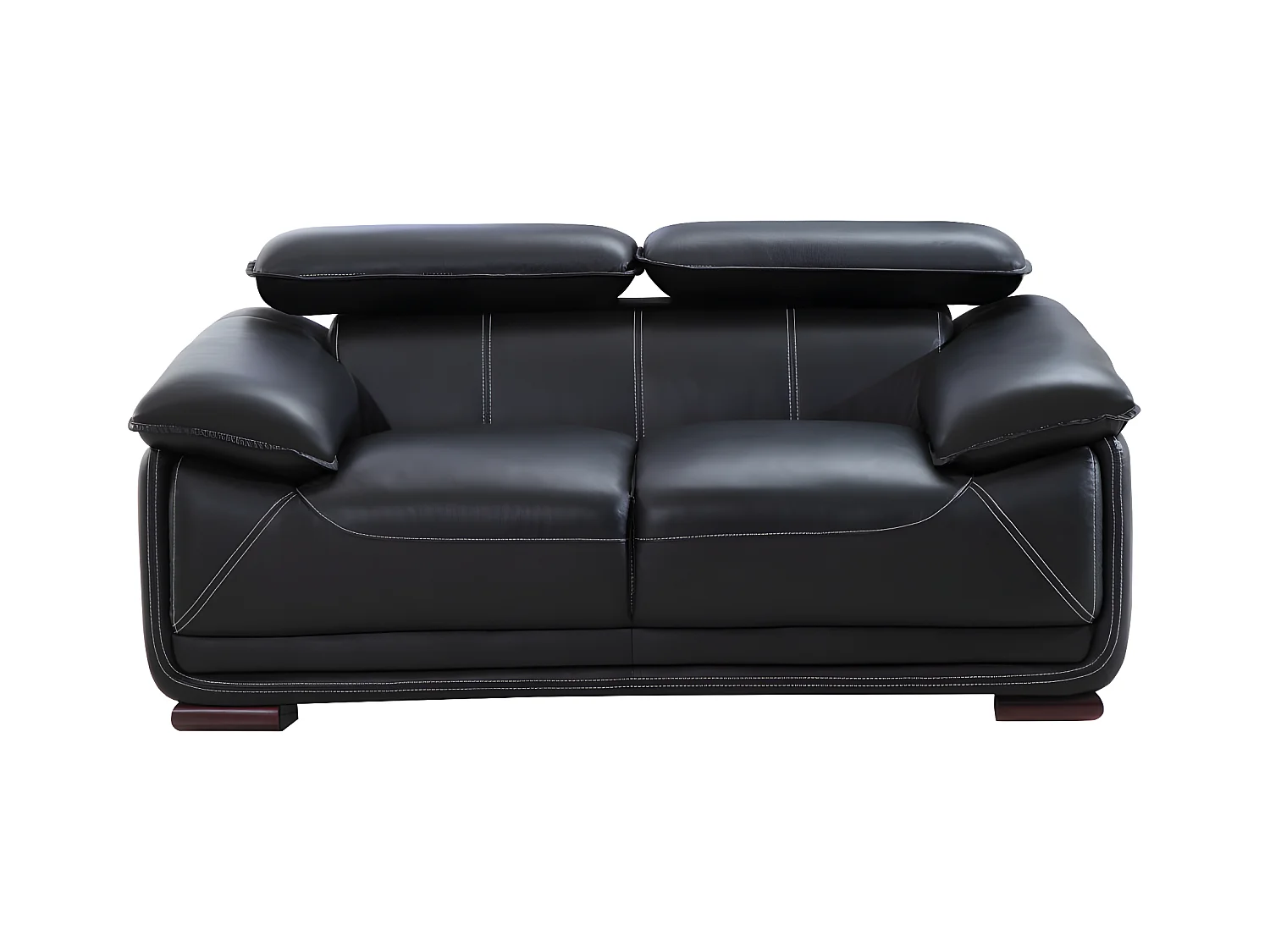 Divano 3+2 posti in pelle Nero - MACELO