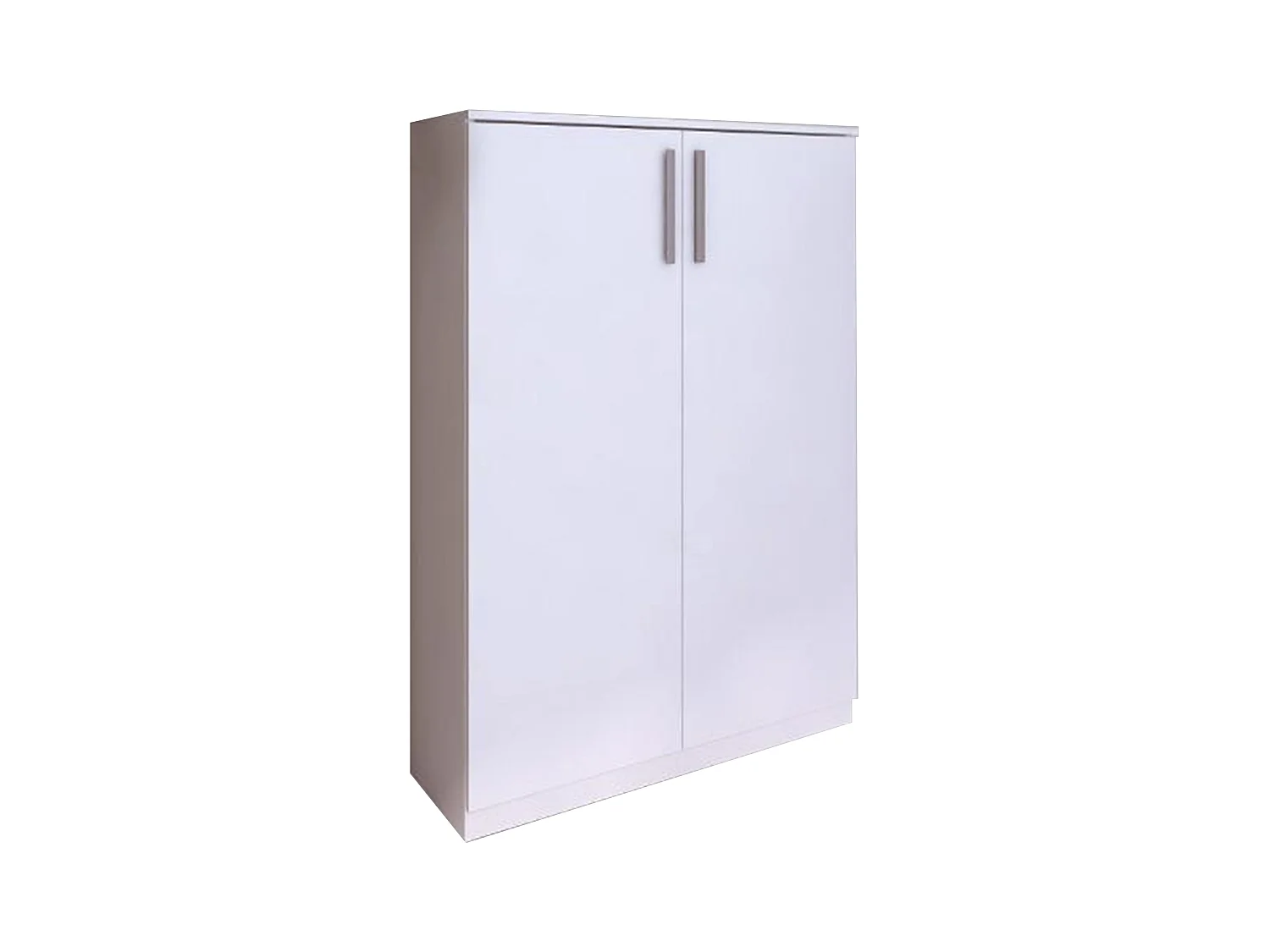 Schuhschrank mit 2 Türen - Weiß - MATHIAS