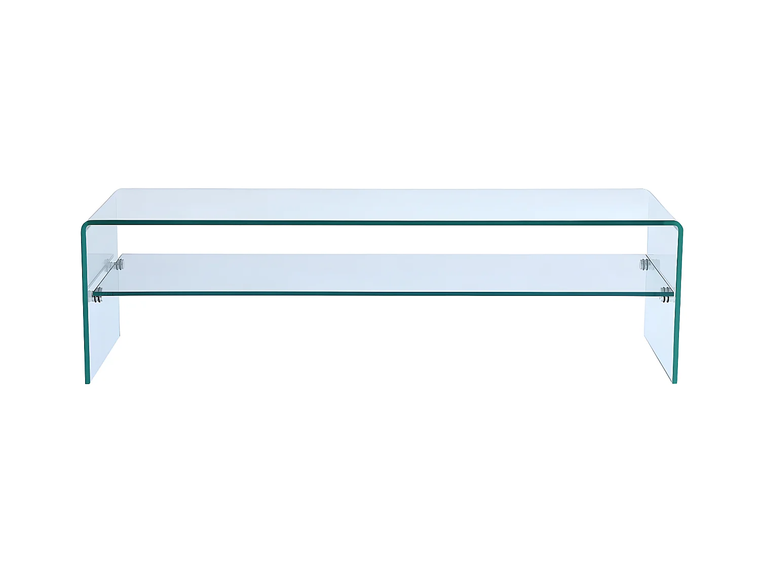 Mueble TV STILEOS - 1 hueco - Cristal templado