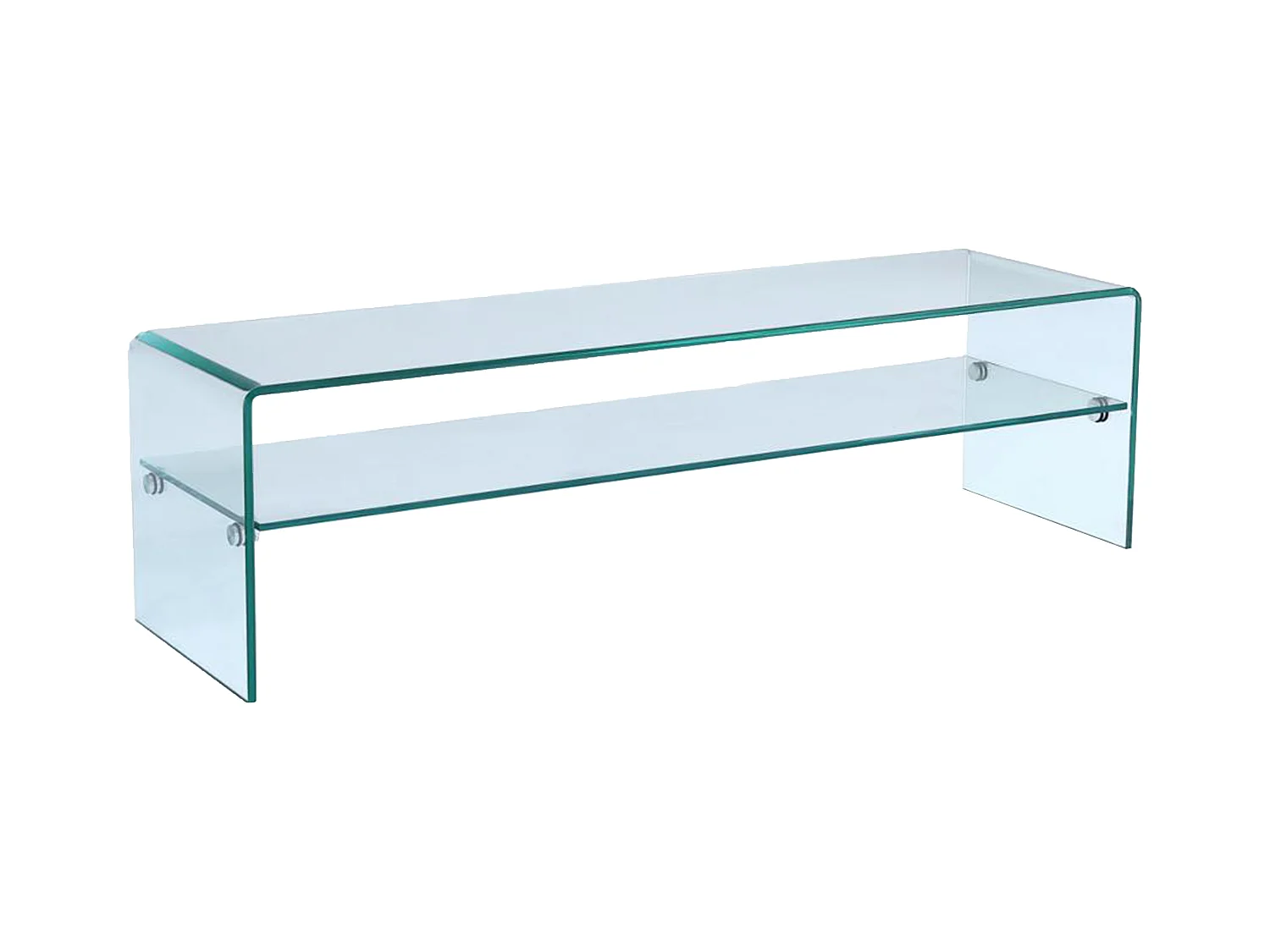 Mueble TV STILEOS - 1 hueco - Cristal templado