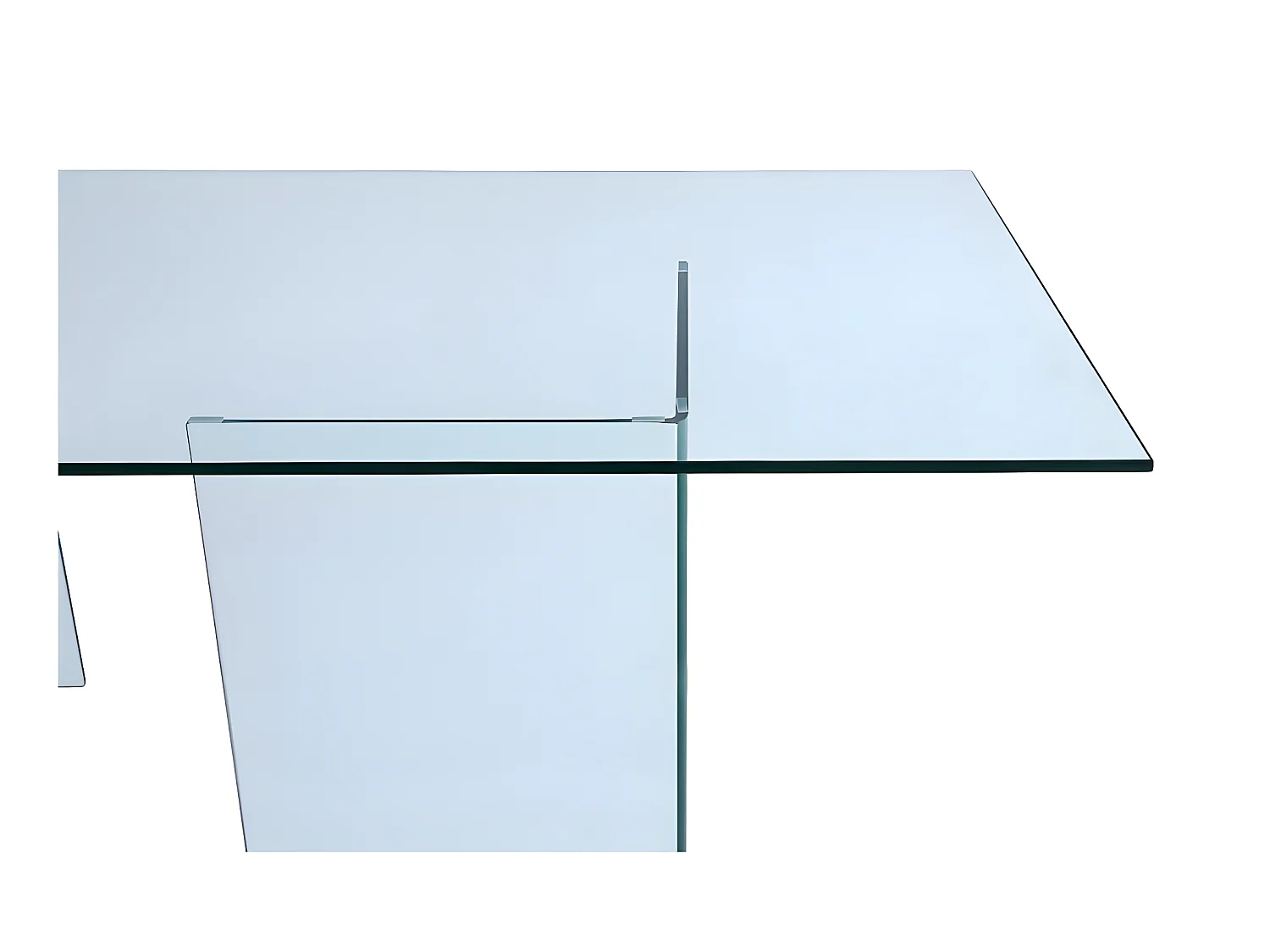 Table à manger COLEDON - 8 personnes - Verre trempé