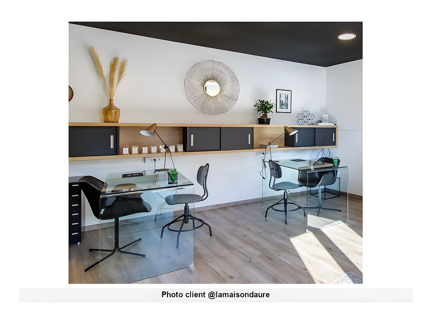 Scrivania in Vetro curvo Trasparente - ELSTRON