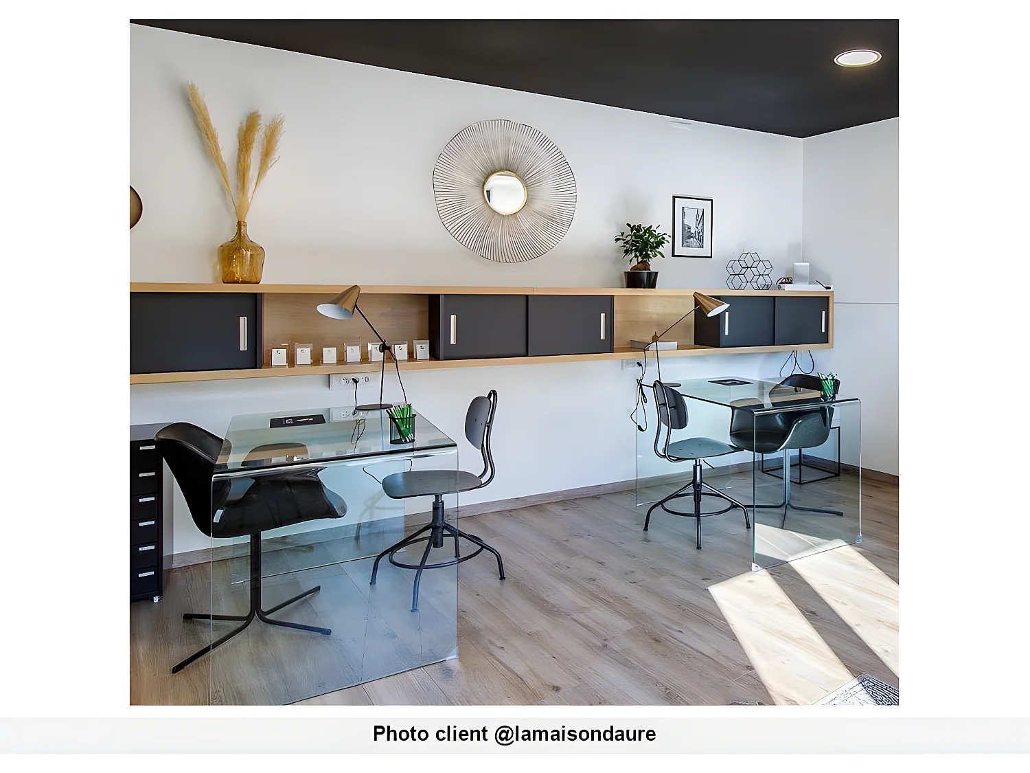 Scrivania in Vetro curvo Trasparente - ELSTRON