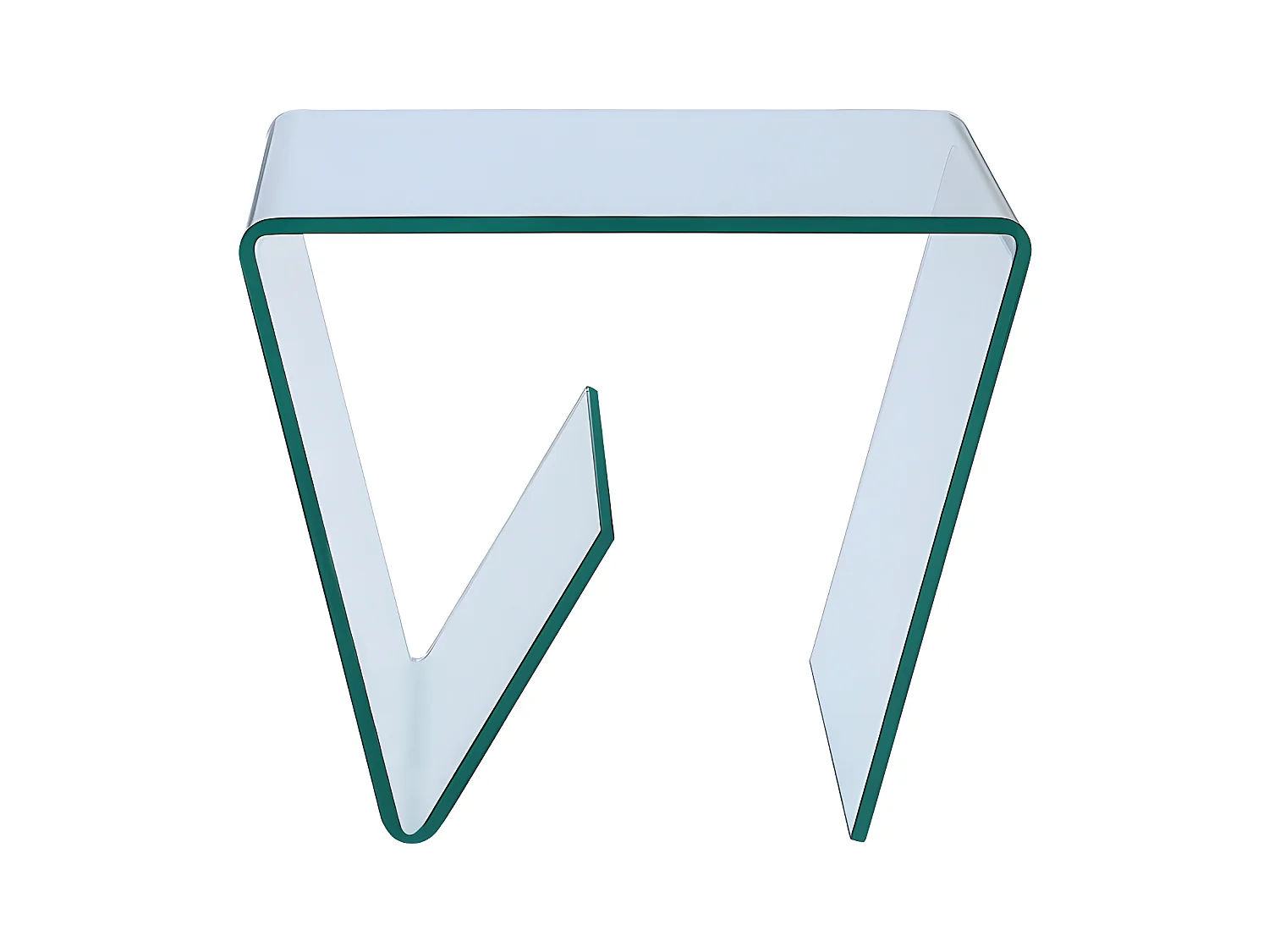 Table d'appoint ZENIA - Verre trempé courbé