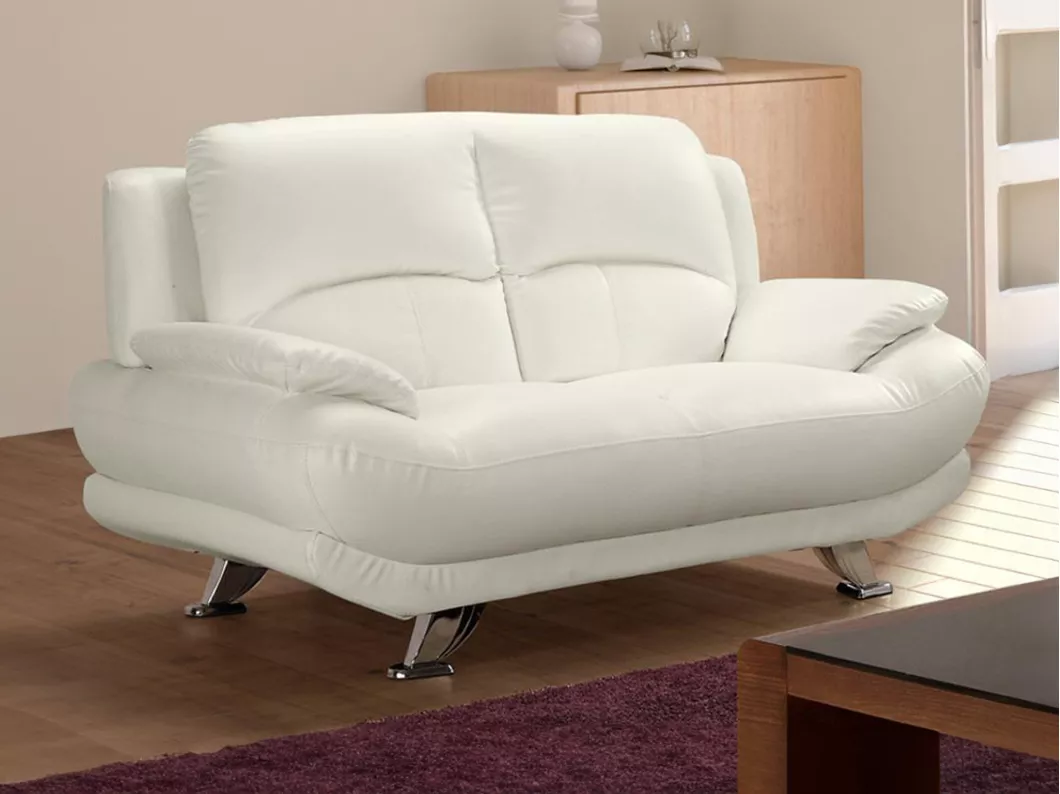 Kauf Unique Sofa 2-Sitzer - Kunstleder - Elfenbeinfarben - MUSKO