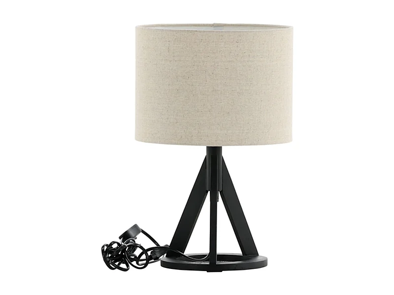Lampe à Poser en Bois "Kona" 51cm Noir