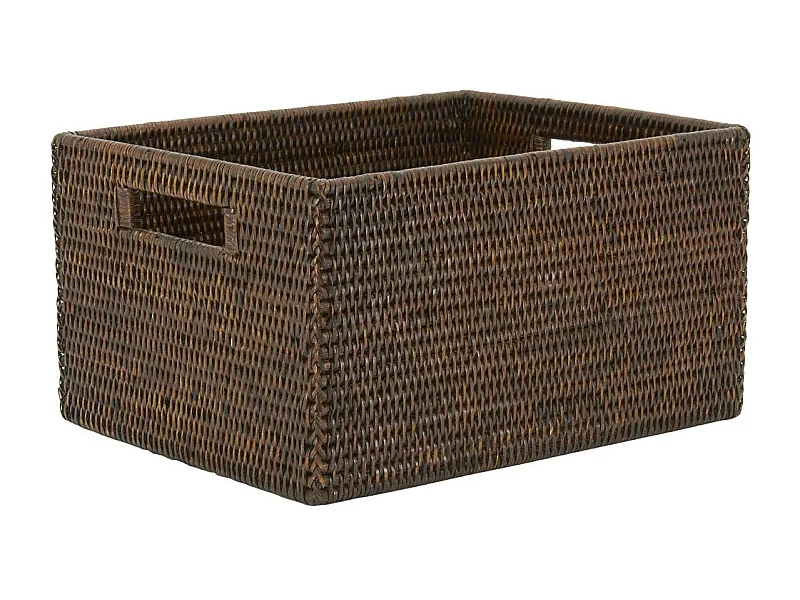 Panier de rangement en rotin antique Longueur 48cm