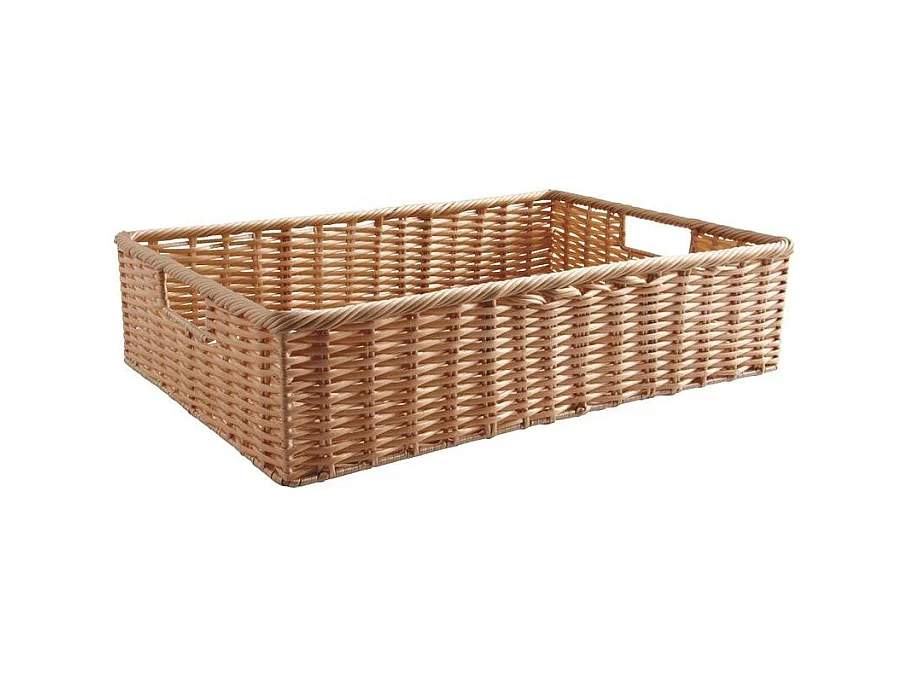 Panière en rotin synthétique avec passe-main Longueur 60cm