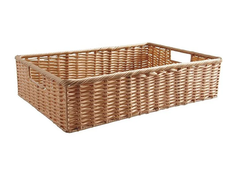 Panière en rotin synthétique avec passe-main Longueur 60cm