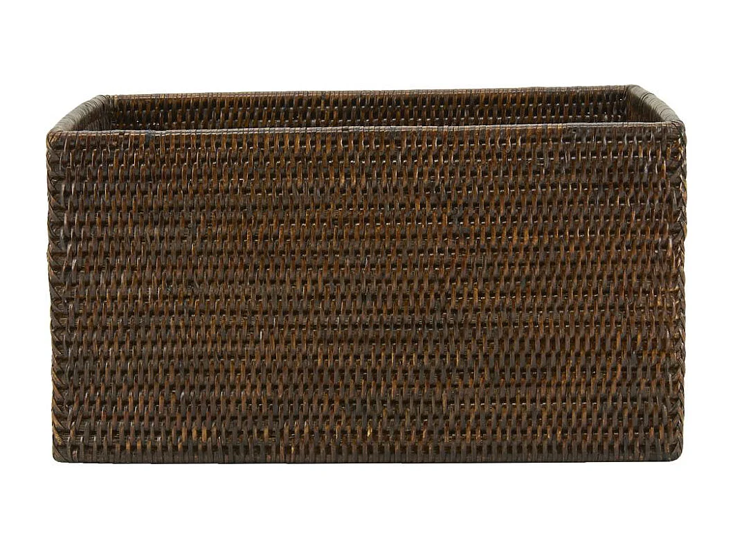 Panier de rangement en rotin antique Longueur 28cm
