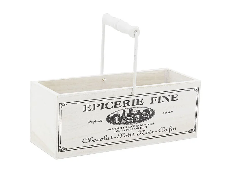 Panier en bois avec anse Epicerie fine