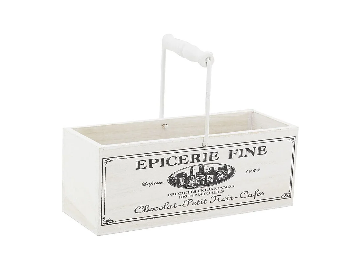 Panier en bois avec anse Epicerie fine