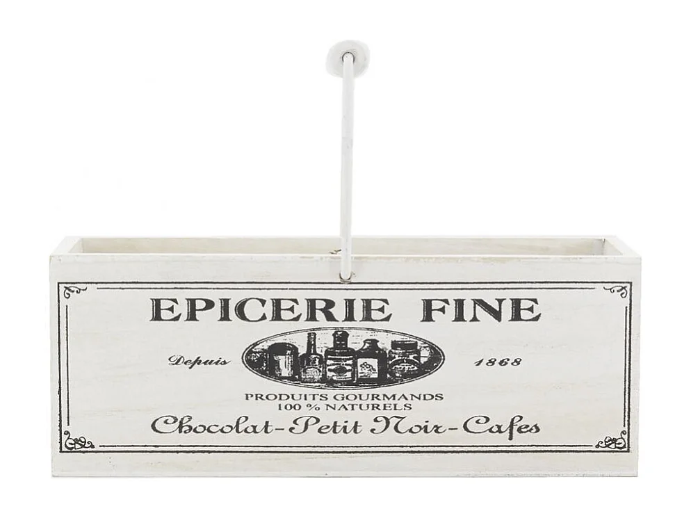 Panier en bois avec anse Epicerie fine