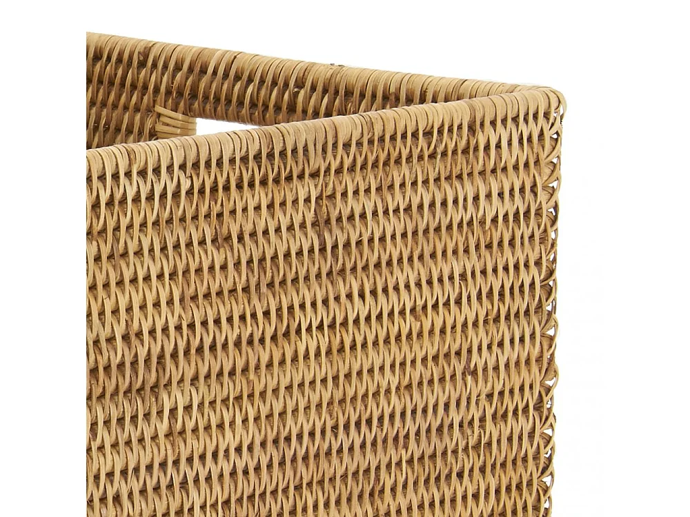 Panier de rangement en rotin naturel 48 x 36 x 25 cm