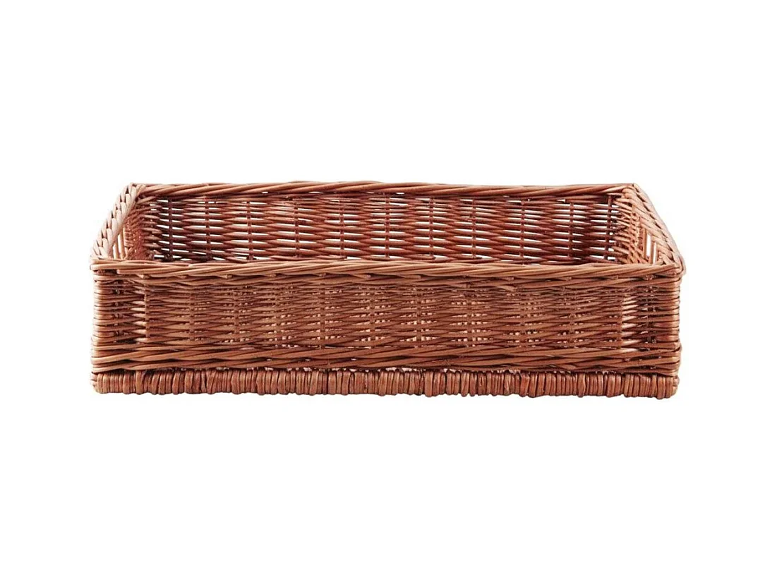 Panier ouvreuse cinéma en osier Avec sangle ajustable à poser