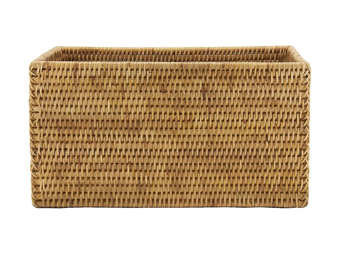 Panier de rangement en rotin naturel 28 x 22 x 15 cm