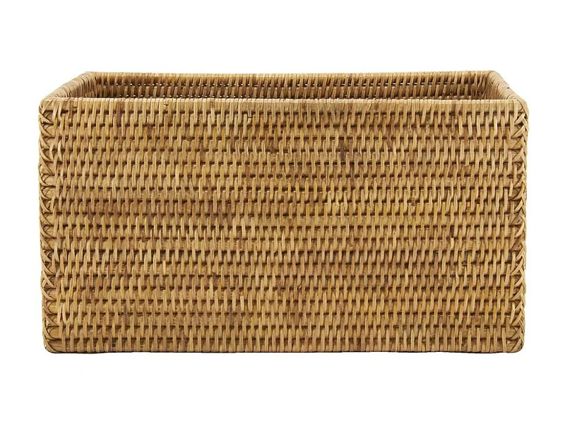 Panier de rangement en rotin naturel 28 x 22 x 15 cm